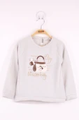Toontoy Kız Çocuk Çanta Nakışlı Sweatshirt - 4