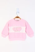 Toontoy Kız Çocuk Kalp Nakışlı Sweatshirt - 5
