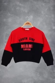 Toontoy Kız Çocuk Mıamı Baskılı Sweatshirt - 2