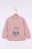 Toontoy Kız Çocuk Kedi Baskılı Sweatshirt thumbnail 8