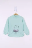 Toontoy Kız Çocuk Kedi Baskılı Sweatshirt thumbnail 6