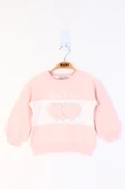 Toontoy Kız Çocuk Kalp Nakışlı Sweatshirt - 1