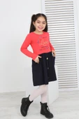 Toontoy Kız Çocuk Beauty Love Baskılı Elbise - 11