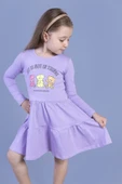 Toontoy Kız Çocuk Ayıcık Baskılı Elbise thumbnail 10