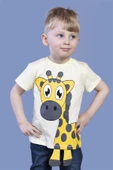 Toontoy Erkek Çocuk Zürafa Baskılı Tişört - 10