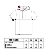 Toontoy Erkek Çocuk Kapüşonlu Garni Detaylı Tişört - 6