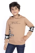 Toontoy Erkek Çocuk Kapşonlu Kolları Garnili Sweatshirt - 3
