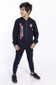 Toontoy Erkek Çocuk Kapüşonlu Baskılı Eşofman Takımı - 3