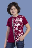 Toontoy Erkek Çocuk Şerit Detaylı Baskılı Tişört - 6