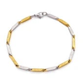 Çelik Çift Renkli Erkek Bileklik-EBLK-516 thumbnail 1