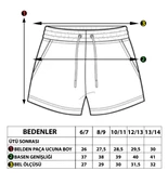 Toontoy Kız Çocuk Batik Desenli İki Yanı Cepli Şort - 3