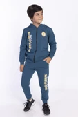 Toontoy Erkek Çocuk Kapüşonlu Baskılı Eşofman Takımı - 5