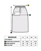 Toontoy Kız Çocuk Baskılı Çanta Detaylı Etek - 4
