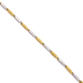 Çelik Çift Renkli Erkek Bileklik-EBLK-516 thumbnail 3