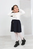 Toontoy Kız Çocuk Beauty Love Baskılı Elbise - 1