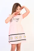 Toontoy Kız Çocuk Papatya Desenli Elbise - 12