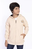 Toontoy Erkek Çocuk Baskılı Kapşonlu Hırka - 5