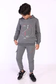 Toontoy Erkek Çocuk Kapüşonlu Baskılı Eşofman Takımı - 3