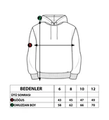 Toontoy Kız Çocuk Kedi Desenli Taş İşlemeli Kanguru Cepli Sweatshirt - 6