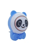 Sevimli Panda Bebek Çocuk Odası Gece Lambası, Prize Tak Çalıştır Anahtarlı, 2 Watt Beyaz Işık Ledli - 2