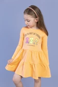 Toontoy Kız Çocuk Ayıcık Baskılı Elbise thumbnail 4