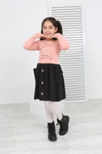 Toontoy Kız Çocuk Beauty Love Baskılı Elbise - 4