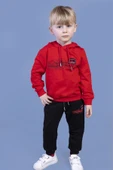 Toontoy Erkek Çocuk Kapüşonlu Baskılı EşofmanTakımı - 10