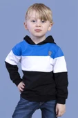 Toontoy Erkek Çocuk Kapüşonlu Garni Detaylı Sweatshirt - 3