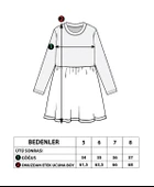 Toontoy Kız Çocuk Baskılı Garni Detaylı Elbise thumbnail 11