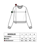 Toontoy Kız Çocuk Kolları Fırfır Detaylı Nakışlı Sweatshirt - 6