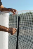 5 mm Gözlü 1x3 m | Vonkap Bahçe Çiti Kedi ve Köpek Koruma Balkon Filesi | Evcil Hayvan Güvenlik Filesi - 6