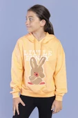 Toontoy Kız Çocuk Tavşan Baskılı Kapüşonlu Sweatshirt - 11