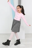 Toontoy Kız Çocuk Beauty Love Baskılı Elbise - 10