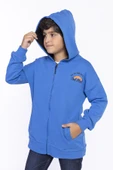 Toontoy Erkek Çocuk Baskılı Kapşonlu Hırka - 2