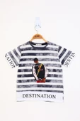 Toontoy Erkek Çocuk Komple Çizgi Desenli Baskılı Tişört - 1