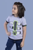 Toontoy Erkek Çocuk Neon Uyumlu Baskılı Garni Detaylı Tişört - 2