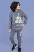 Toontoy Erkek Çocuk Kapüşonlu Baskılı Eşofman Takımı thumbnail 5