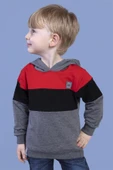 Toontoy Erkek Çocuk Kapüşonlu Garni Detaylı Sweatshirt - 12