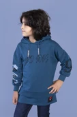 Toontoy Erkek Çocuk Kapüşonlu Baskılı Sweatshirt thumbnail 4