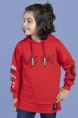 Toontoy Erkek Çocuk Kapüşonlu Baskılı Sweatshirt thumbnail 6
