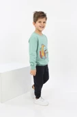 Toontoy Erkek Çocuk Çantalı Yazı Baskılı Eşofman Takım - 8