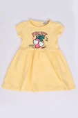 Toontoy Kız Bebek Fruit Yazılı Çilek Baskılı Elbise - 8