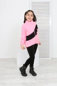 Toontoy Kız Çocuk Blok Renkli Polar Hırka - 3