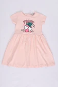 Toontoy Kız Bebek Fruit Yazılı Çilek Baskılı Elbise - 1