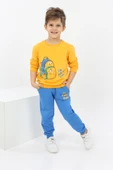 Toontoy Erkek Çocuk Çantalı Yazı Baskılı Eşofman Takım - 4