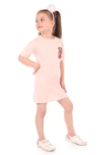 Toontoy Kız Bebek Nakışlı Elbise - 9