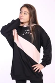 Toontoy Kız Çocuk So Tıred Baskılı Elbise - 7