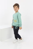 Toontoy Erkek Çocuk Çantalı Yazı Baskılı Eşofman Takım - 9