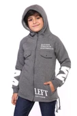 Toontoy Erkek Çocuk Kapüşonlu Baskılı Hırka - 9