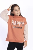 Toontoy Kız Çocuk Peluş Detaylı Baskılı Sweatshirt - 4